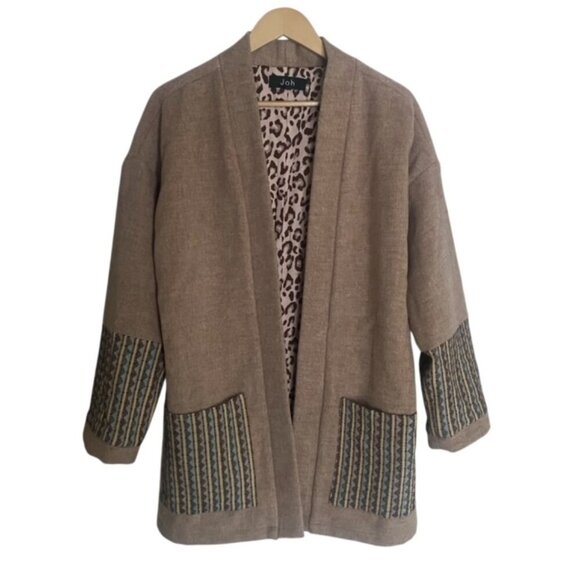 Joh Mariah Open Front Woven Coat Large - Picture 1 of 5